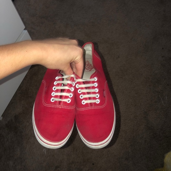 Vans Shoes - Red Vans authentic style